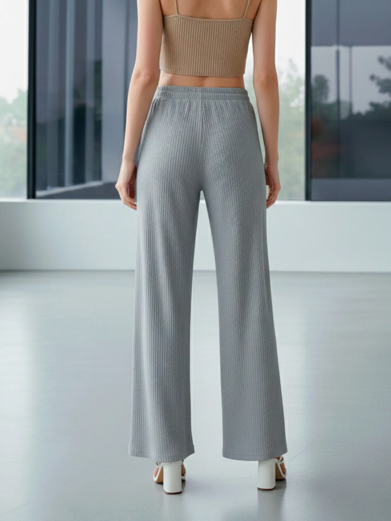 AD2625 PANTALON DE PIERNA ANCHA 9416